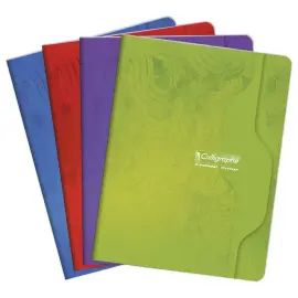 Cahier agraf&eacute; Calligraphe 70g, 17x22 cm,5x5,96 pages 
