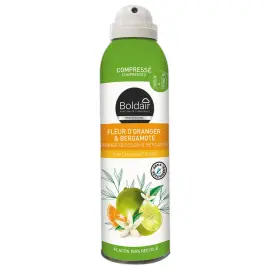 Destructeur d'odeurs compress&eacute; - Fleur d'oranger & Bergamote - 250ml - Boldair 