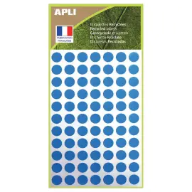 462 pastilles de signalisation rondes,&Oslash; 8 mm, bleu, 100% recycl&eacute; 