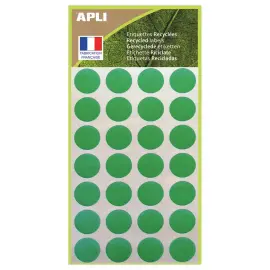 168 pastilles de signalisation rondes,&Oslash; 15 mm, vert, 100% recycl&eacute; 