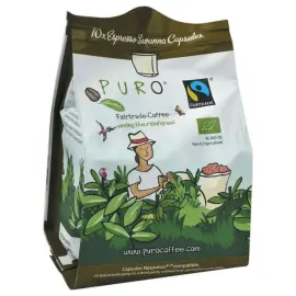 10 capsules de caf&eacute; Savanna Fairtrade Bio- Intensit&eacute; 8 