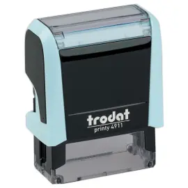 Tampon TRODAT Printy 4L Maxi 4911 personnalisable - Bleu pastel 