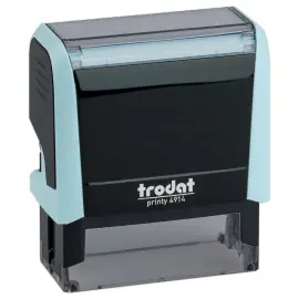 Tampon TRODAT Printy 6L Maxi 4914 personnalisable - Bleu pastel 