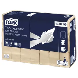 21 Essuie-mains interfoli&eacute;s doux naturels H2 - TORK 