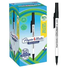 50 Stylo bille Kilometrico recycl&eacute; - Noir 