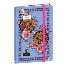Agenda semainier QuoVadis Catalina Estrada - 10x15 cm - Ara bordeaux 