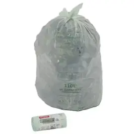 20 Sacs verts pour d&eacute;chets quotidiens 110L 