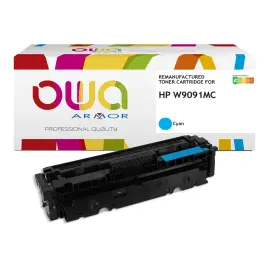 Toner OWA &eacute;quivalent HP W9091MC Cyan 