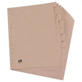 Jeu d'intercalaires - Touareg - carte lustr&eacute;e - 12 onglets - OXFORD 