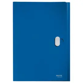 Trieur extensible en PP recycl&eacute; - 6 compartiments - bleu - LEITZ 