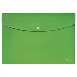 Pochette pression Leitz PP recycl&eacute; A4 - Vert 