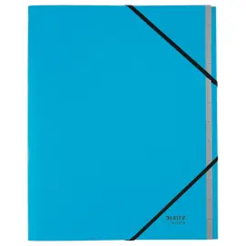 Trieur avec &eacute;lastiques  12 touches - 100% recycl&eacute; - Bleu - LEITZ 