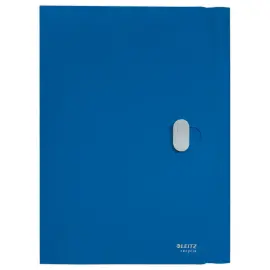 Chemise 3 rabats - A4 - PP recycl&eacute; - Bleu - LEITZ 