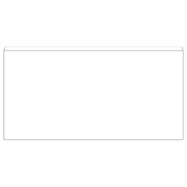 500 enveloppes blanches 114x229  80 gr silicon&eacute;e Fiducial 