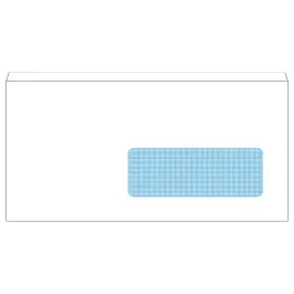 500 enveloppes blanches  silicon&eacute;es 114x229 80g avec fen 40x110 Fiducial 
