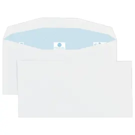 1000 enveloppes MSPA blanches 114x229  80grgomm&eacute;es Fiducial 