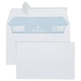 20 cartes Bristol 82x128 220g +  enveloppes blanches 90x140 100 g/m&sup2; 