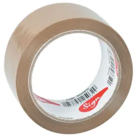 6 Rouleaux d'adh&eacute;sif d'emballage - 66 m x 48 mm - 50&micro; - Sign 