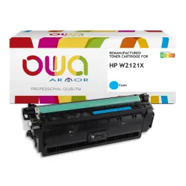 Toner &eacute;quivalent HP W2121X - Cyan - Owa 
