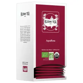 AquaRosa Bio - Etui carton 25 sachets Kusmi Pro - 50 g 