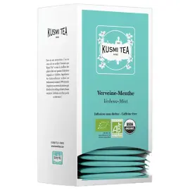 Bo&icirc;te 25 sachets Verveine-Menthe bio - KUSMI - 30gr 