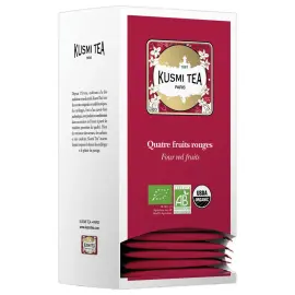 Quatre Fruits Rouges Bio - Etui carton25 sachets Kusmipro - 50gr 