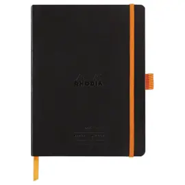 Carnet agenda perpetuel Meeting RHODIA16x21 cm Black 