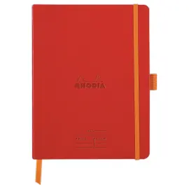 Carnet agenda perpetuel Meeting RHODIA16x21 cm Coquelicot 