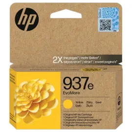 Cartouche Jet d'encre 937e EvoMore HP - Jaune 