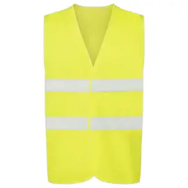 Gilet de s&eacute;curit&eacute; jaune - 2 bandes r&eacute;fl&eacute;chissantes Taille M 
