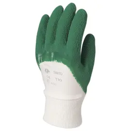 12 Gants enduits en cr&ecirc;pe ERGOS - Antid&eacute;rapants - Taille 8 - RG 