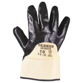 12 Gants de manutention ERGOS 451007E - Manchette anti-happement - Taille 10 - RG 