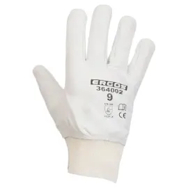 12 paires de gants  Ergos -  Taille 9 - blanc - RG 