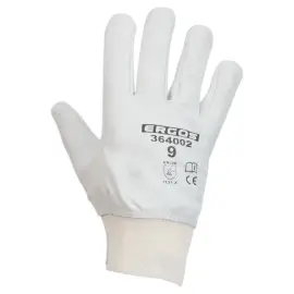 12 paires de gants  Ergos -  Taille 10 - blanc - RG 