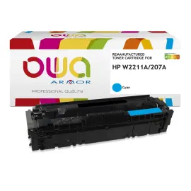 Toner &eacute;quivalent HP W2211A - Cyan - Owa 