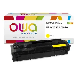 Toner &eacute;quivalent HP W2212A - Jaune - Owa 