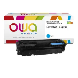 Toner &eacute;quivalent HP W2031A - Cyan - Owa 