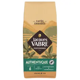 Caf&eacute; en grain Jacques Vabre Authentique 1 kg 