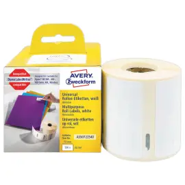 Rouleau de 1000 &eacute;tiquettes blanches 57x32 mm pour DYMO LW 450 