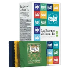 Coffret de 24 sachets de th&eacute;s et infusions Les Essentiels bio 