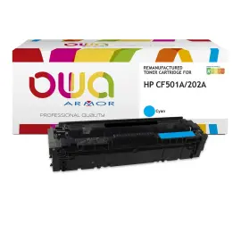 Toner &eacute;quivalent HP CF501A - Cyan - Owa 