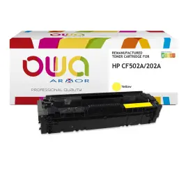 Toner &eacute;quivalent HP CF502A - Jaune - Owa 