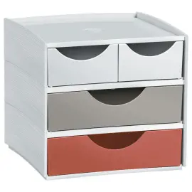 Module 4 tiroirs Mycube Terra Nova - CEP - couleurs assorties 
