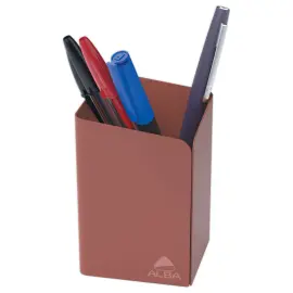 Pot &agrave; crayons m&eacute;tal - Terracotta 