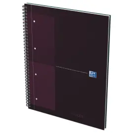 Cahier spirale Notebook A4+, 160p, 5x5, Oxford international Rouge 