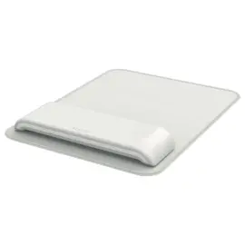 Tapis de souris ergonomique avec repose-poignets r&eacute;glable - Gris clair 