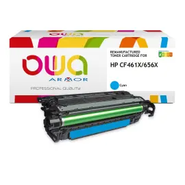 Toner &eacute;quivalent HP CF461X 22K - Cyan - Owa 