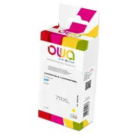 Cartouche &eacute;quivalent HP 711 - Jaune - Owa 