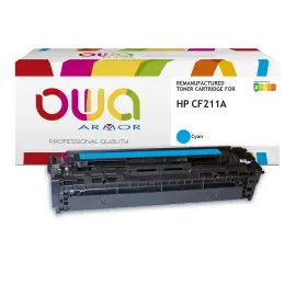 Toner &eacute;quivalent HP CF211A - Cyan - Owa 