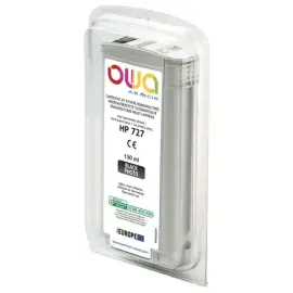 Cartouche B45550OW OWA pour traceurs comp HP 727 130 ml - Noir Photo 